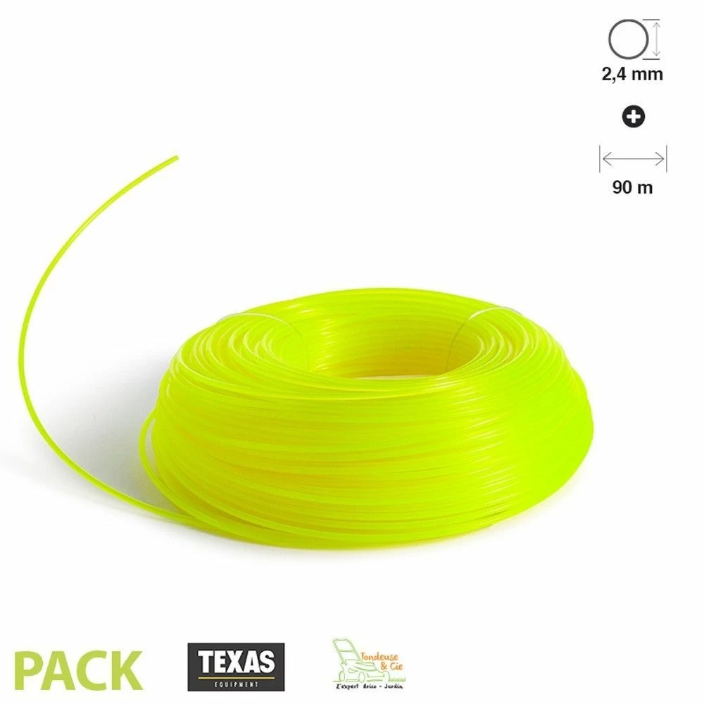 Fil Pour Rotofil Et Coupe Bordure Fluo Rond 2,4 Mm Texas – Image 3