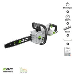 Tronconneuse Electrique à Batterie Guide Oregon 40 Cm Vitesse 20m-s Ego Cs1610e