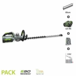 Pack Taille-haies Sans Fil Avec Batterie 2,5ah Et Chargeur Inclus Ego Ht6500e