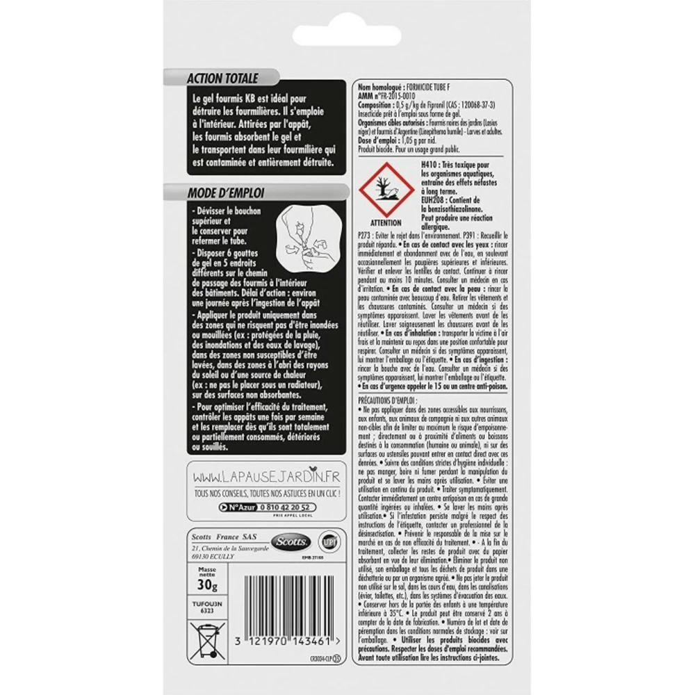 Anti Fourmis Lot De 2 Tubes Gel - 30 G – Image 2