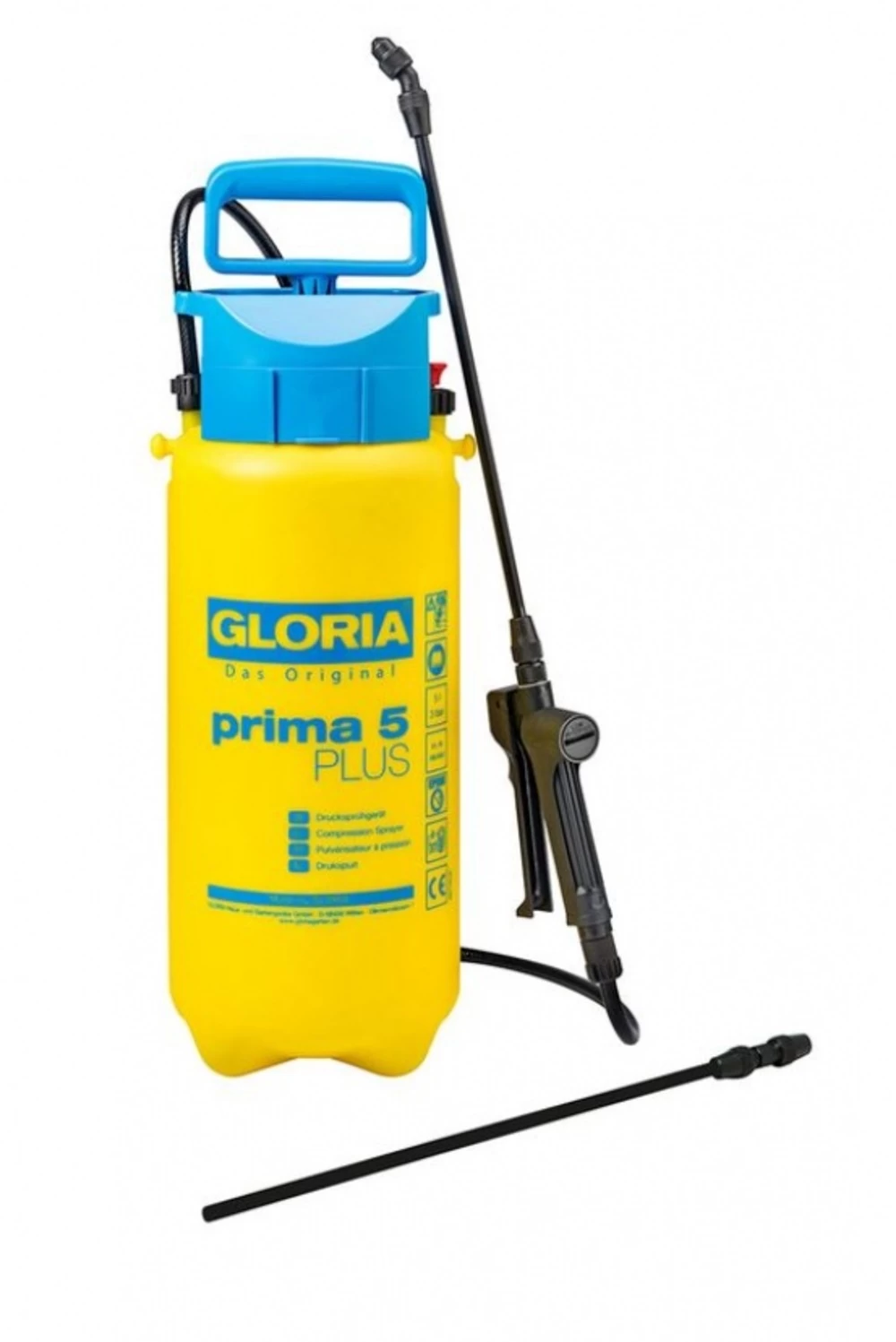 Gloria Pulvérisateur 5l à Pression Prima 5 Plus - Application De Produits Acides