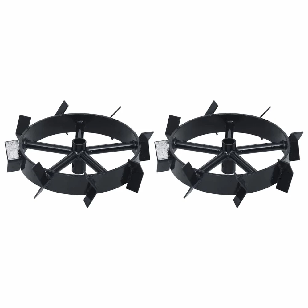 VIDAXL Roues Métalliques Pour Cultivateur à Essence 6,5 Ch 2 Pcs – Image 4