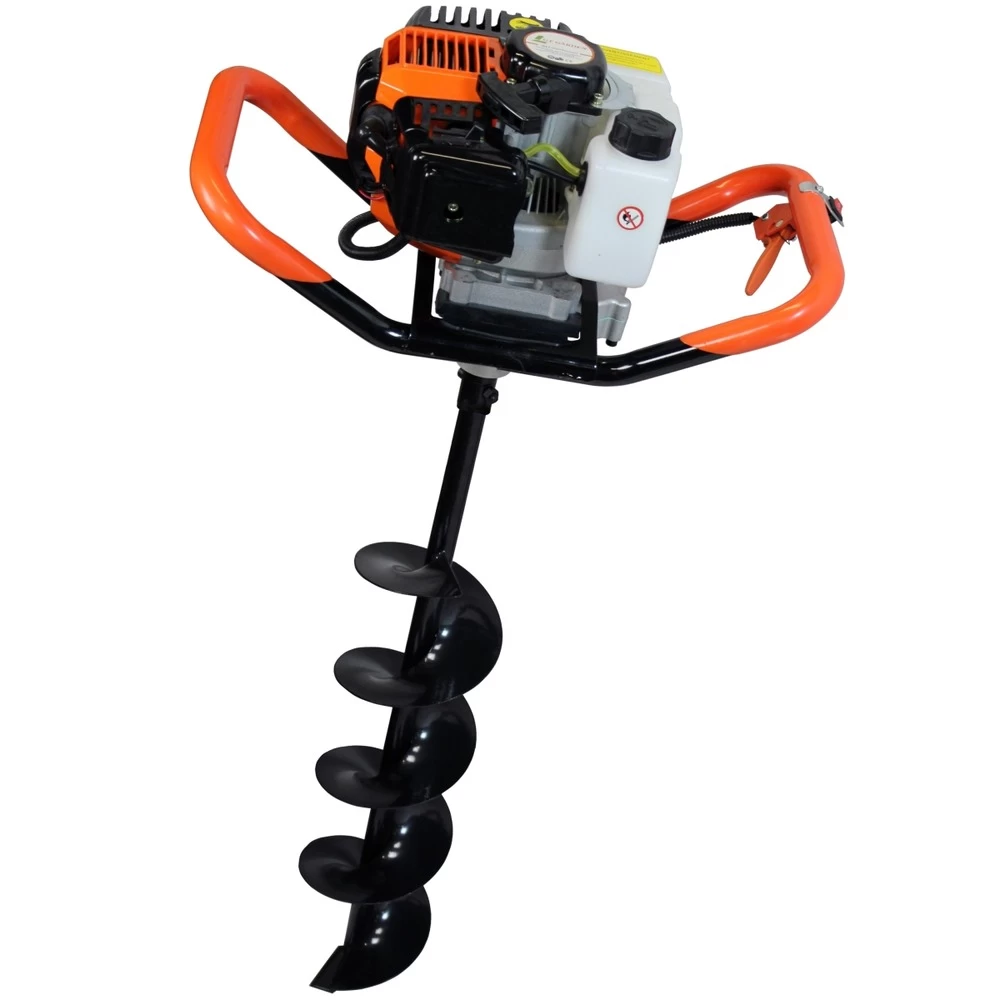 Tarière Thermique 52 Cm3, 3 Cv + Lot De 3 Mèches (100, 200 Et 300 Mm) – Image 2