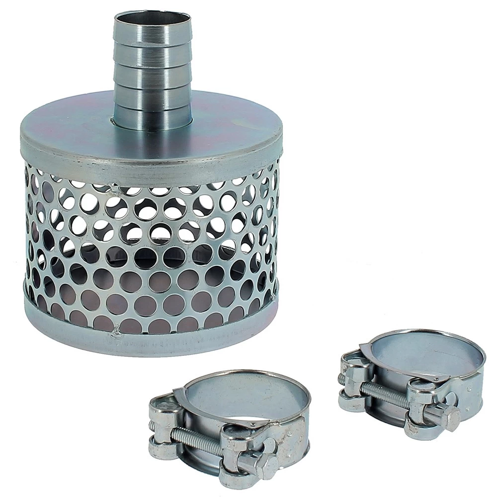 Crépine Pour Tuyau D'aspiration 32 Mm + 2 Colliers De Serrage