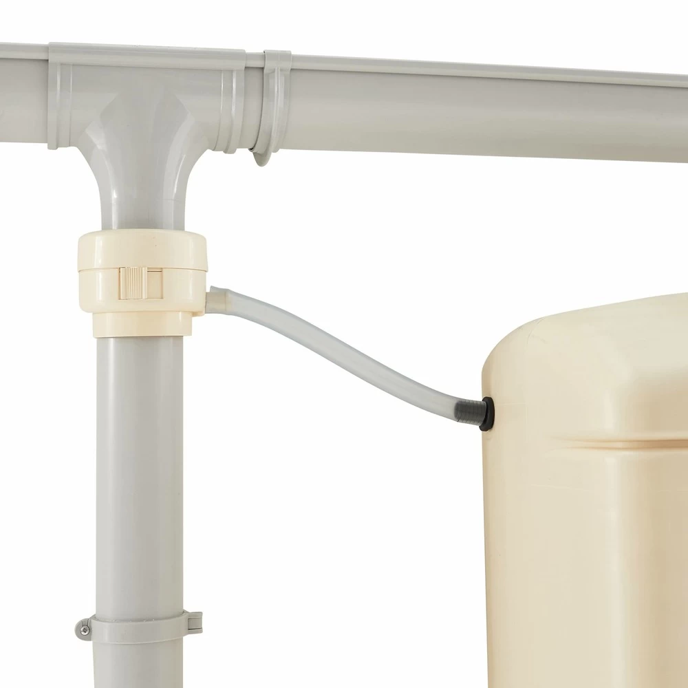 Récupérateur D'eau Mural Chastang 300l Beige Avec Kit Raccord Chéneau Inclus – Image 3