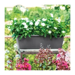Jardiniere Day R Anthracite - Coloris Gris Anthracite - 60cm