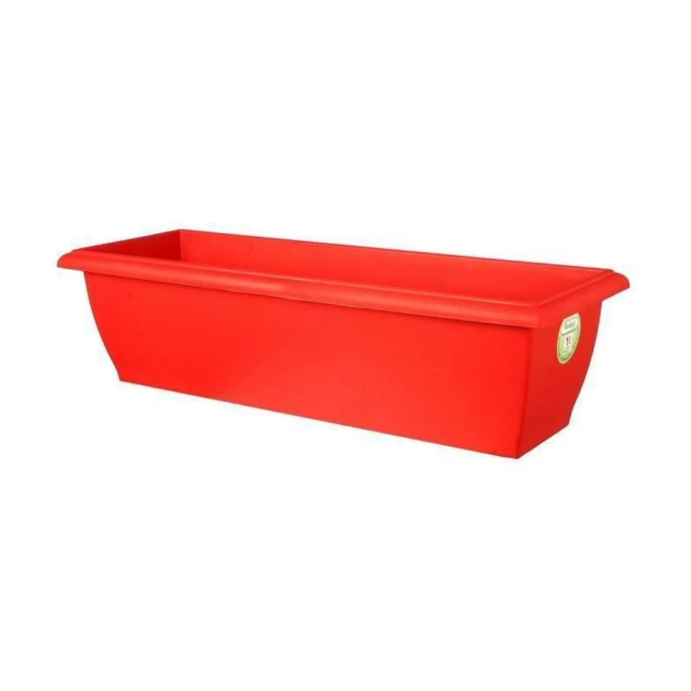 Riviera Jardiniere Evolution - 80 X 40 X H 32 Cm - 64 L - Rouge – Image 2