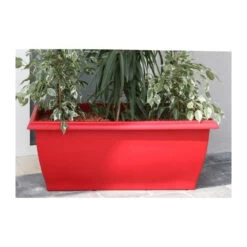 Riviera Jardiniere Evolution - 80 X 40 X H 32 Cm - 64 L - Rouge
