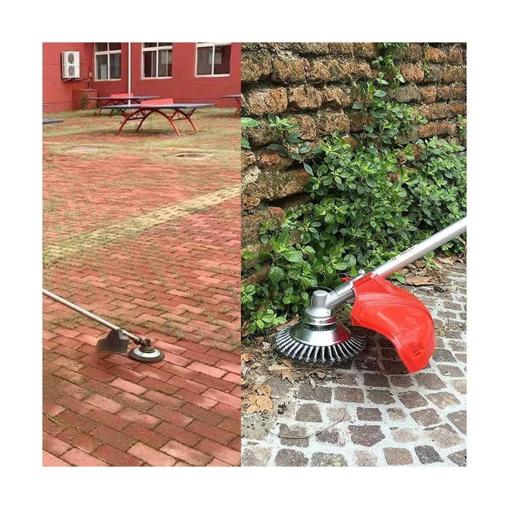 Brosse Acier ø 150mm Desherbage Démoussage Pour Débroussailleuse Alésage 25.4 Mm Vito – Image 4