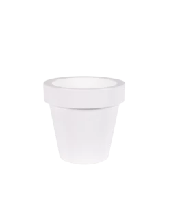 Pot De Fleurs Magnolia 80 ø80x76cm - Blanc