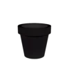 Pot De Fleurs Magnolia 120 ø120x114cm - Noir