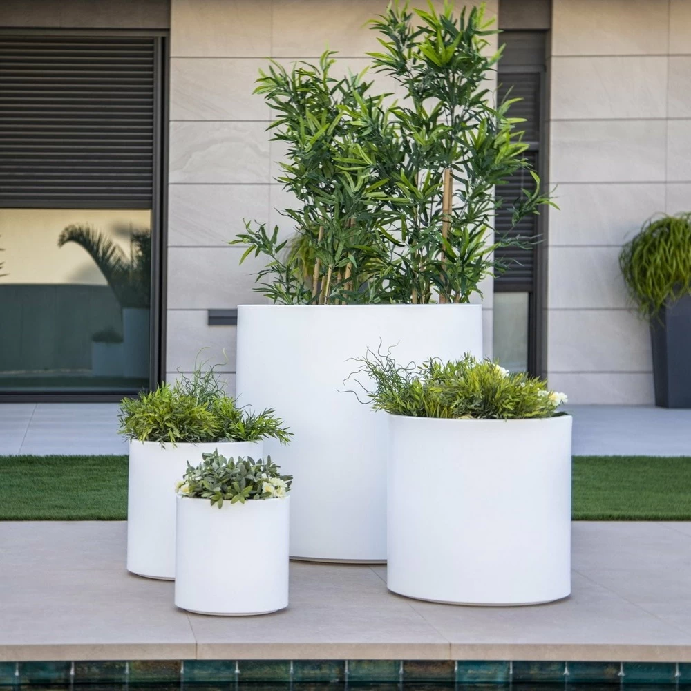 Pot De Fleurs Hortensia 80 ø80x80cm - Noir – Image 3