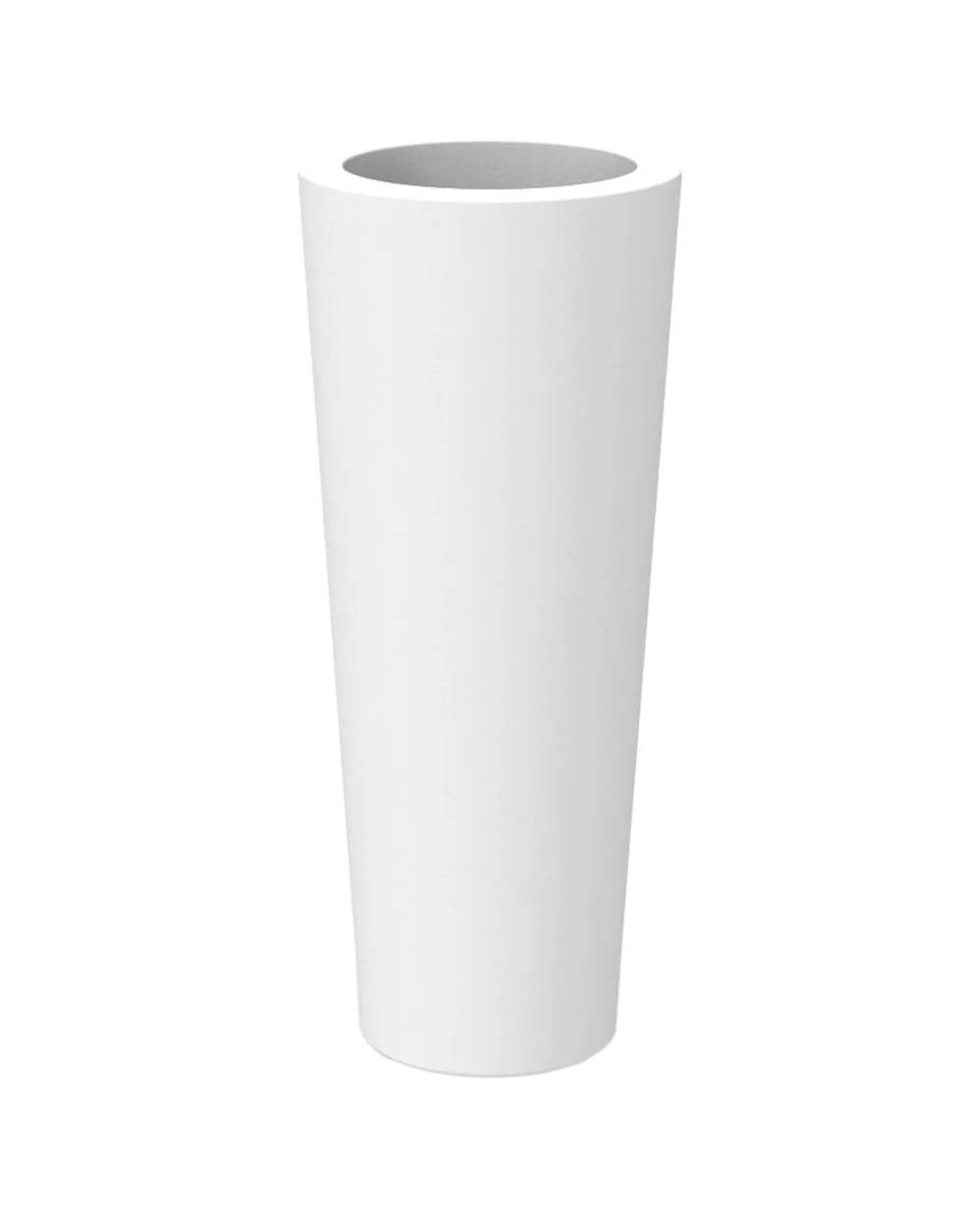 Pot De Fleurs Ficus 80 ø29x79cm - Blanc