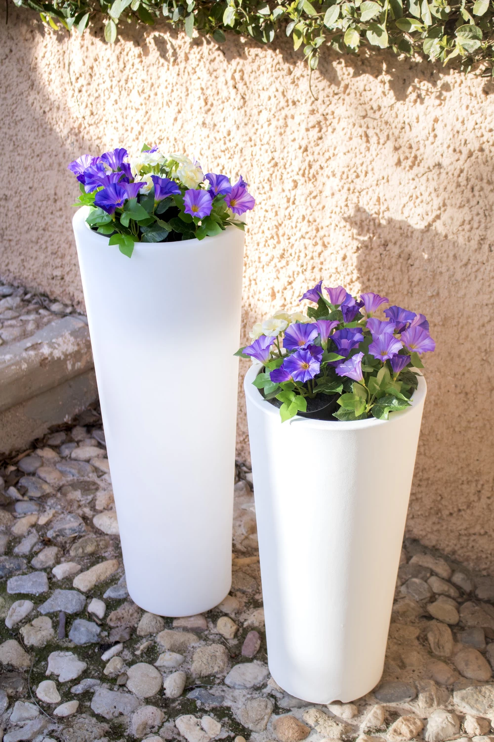 Pot De Fleurs Ficus 80 ø29x79cm - Blanc – Image 2