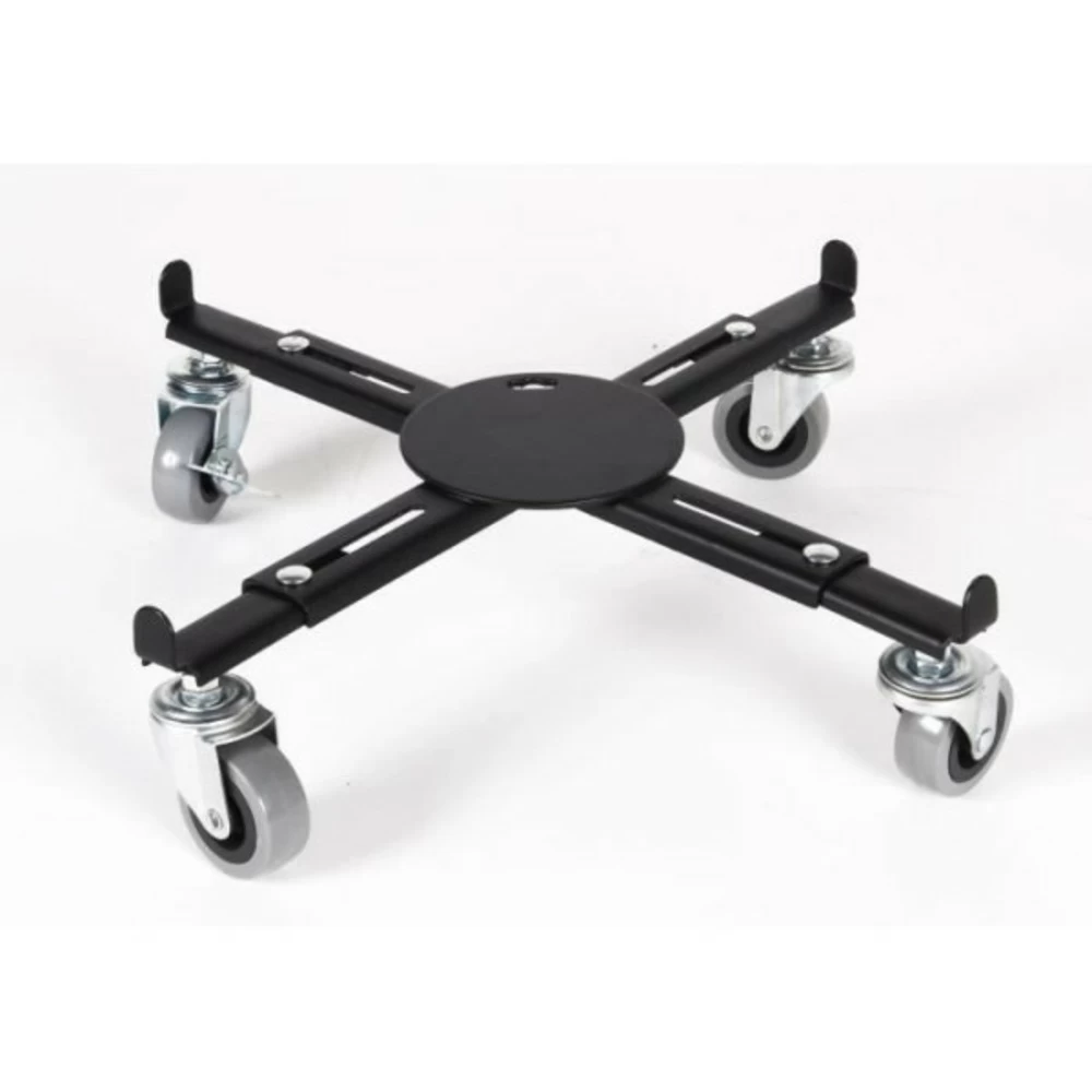 Eda Support Extensible A Roulettes - Pour Pots De Fleurs Carrés Et Ronds - Métal