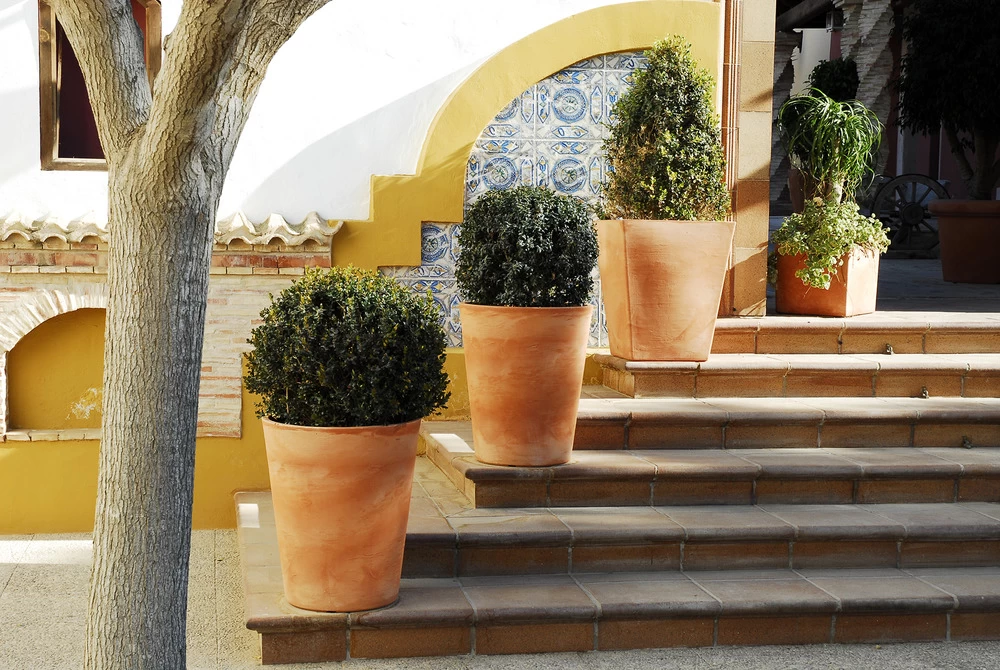 Pot De Fleurs Gerbera ø50x59,5cm - Couleur Terracota – Image 2