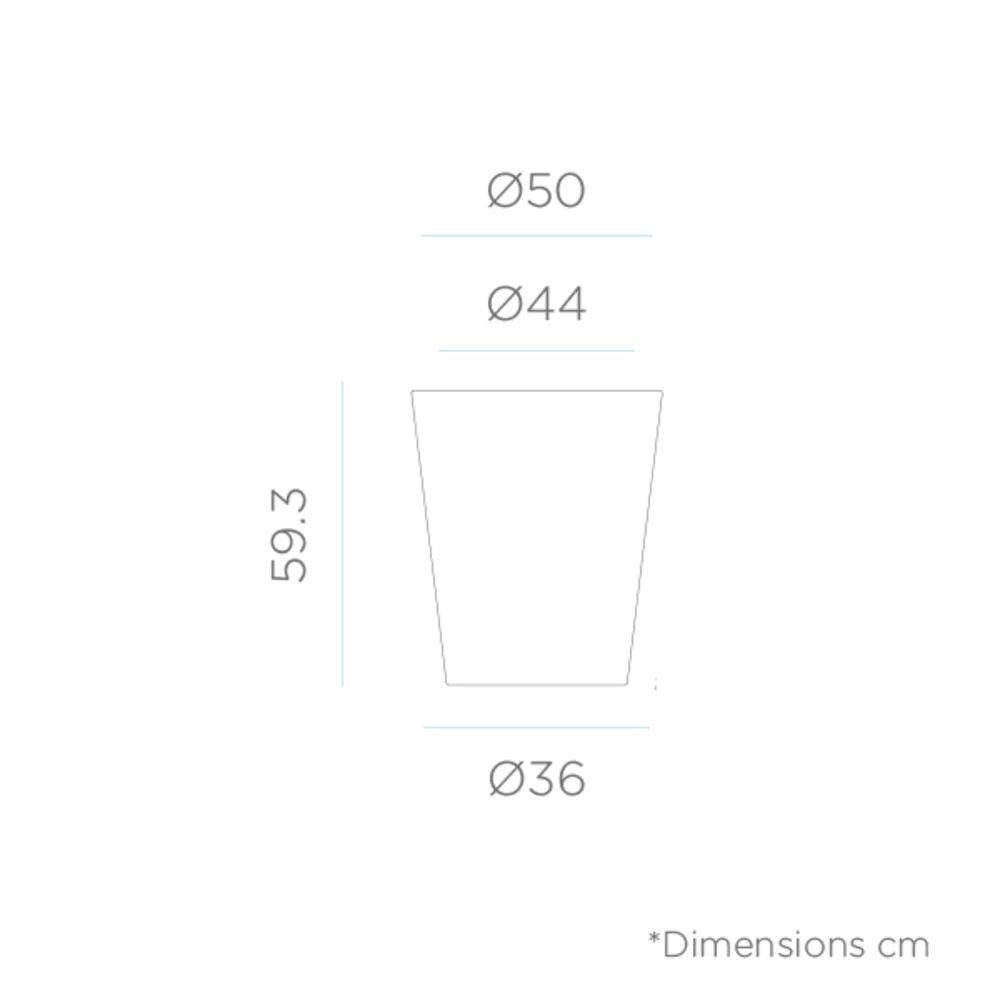 Pot De Fleurs Gerbera ø50x59,5cm - Bronze – Image 4