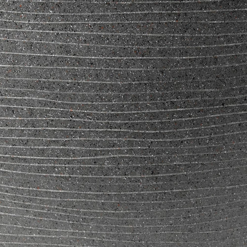 Pot à Plantes Conique Bas Arc Granite 48x35 Cm Anthracite – Image 2