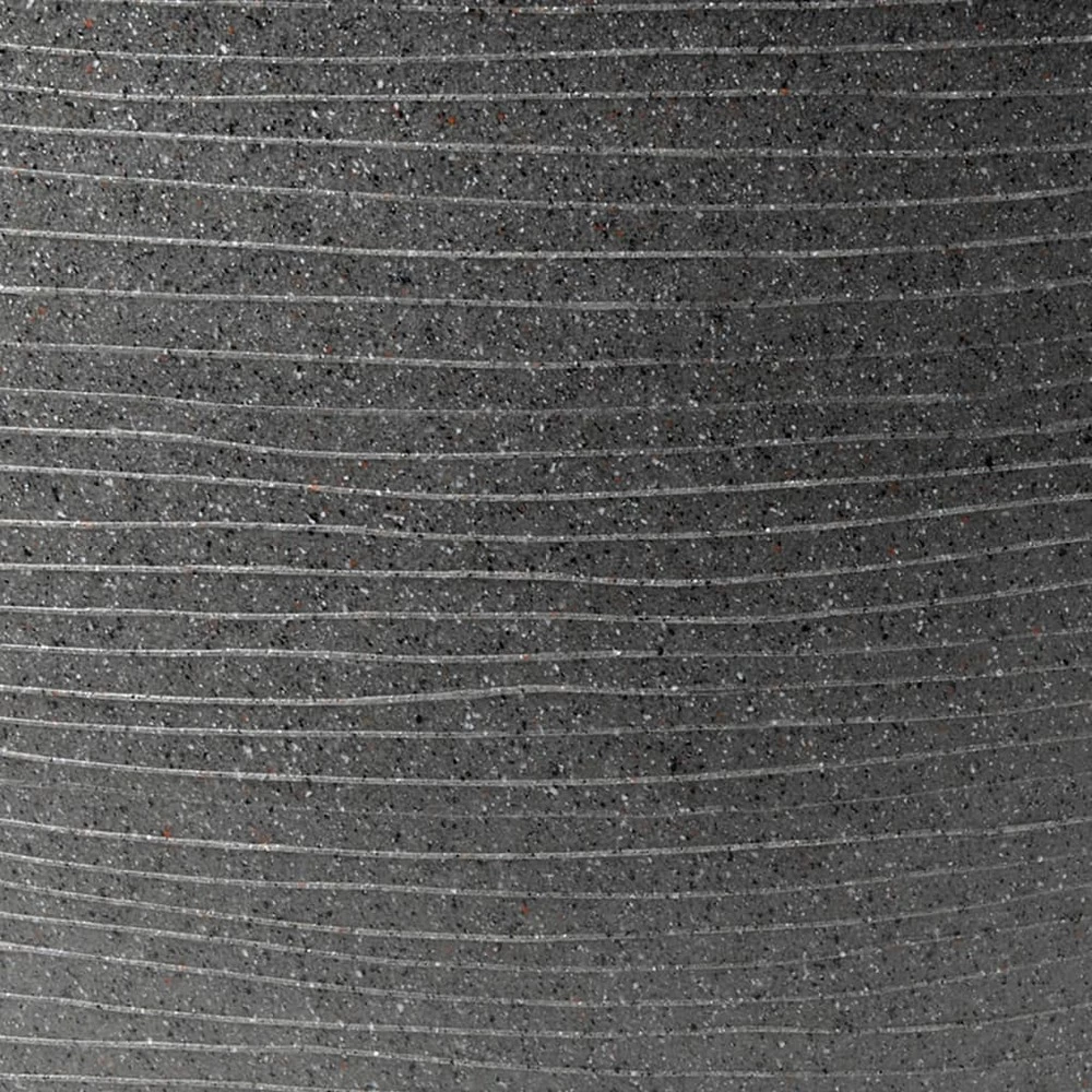 Pot à Plantes Conique Bas Arc Granite 34x25 Cm Anthracite – Image 2