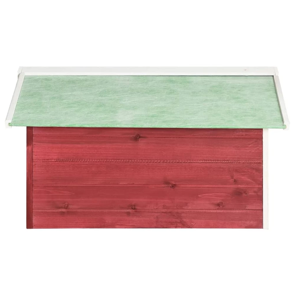 VIDAXL Garage De Tondeuse à Gazon 72x87x50 Cm Rouge Et Blanc Sapin – Image 6