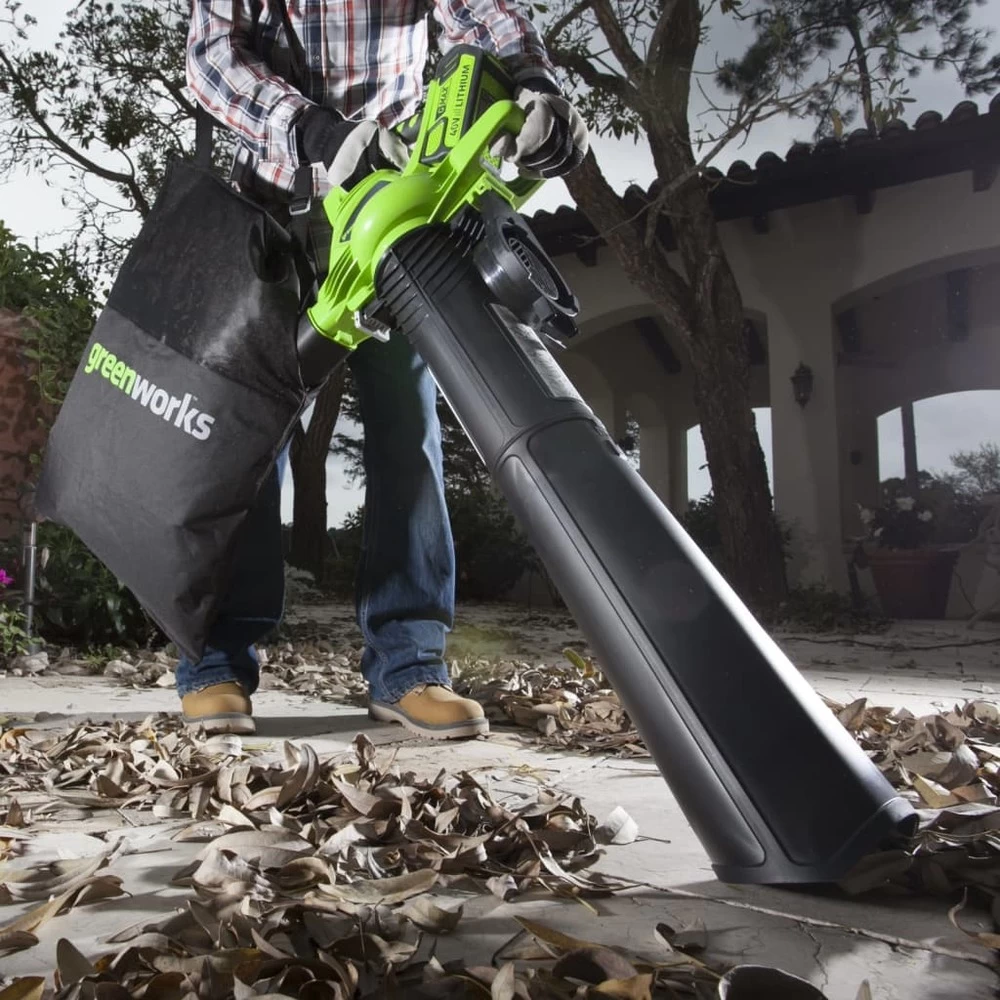 Greenworks Aspirateur De Pelouse à Main 40 V Vert – Image 3