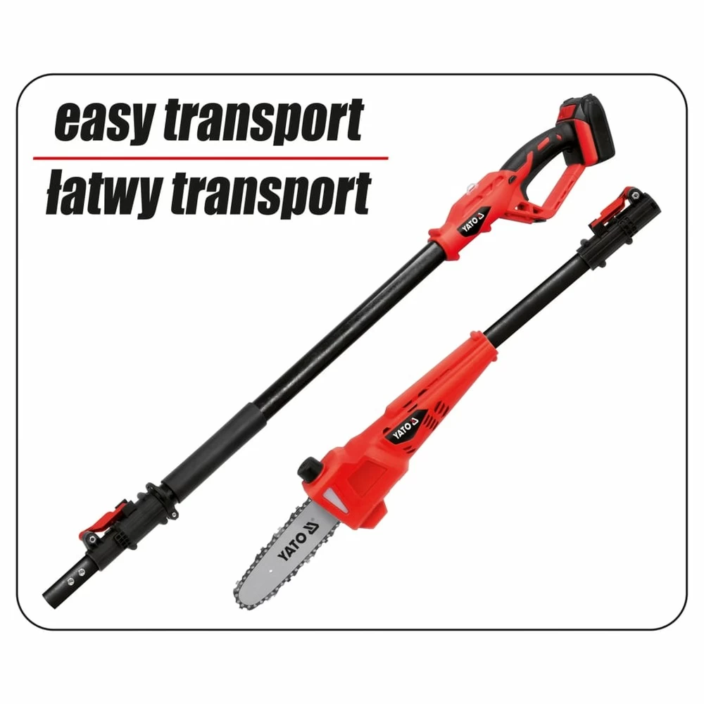 YATO Tronçonneuse Télescopique Avec Batterie Li-ion 2,0ah 18 V – Image 3