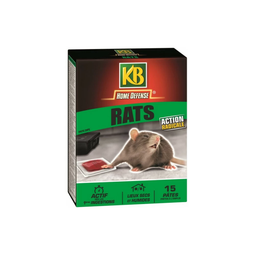 Rats Pâtes Kb Home Defense - 15 Pâtes
