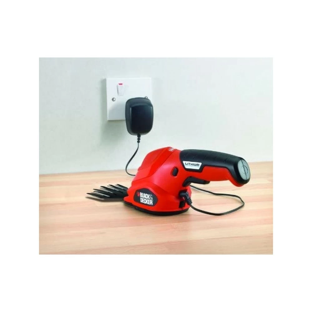 Black & Decker Taille Herbe Cisaillle Sans Fil 3.6v Batterie Lithium 1.1 Ah Black + Decker Gsl 200 – Image 3