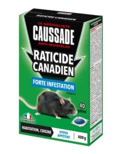 Carpt400 Raticide Canadien Forte Infestation Appât Prêt à L'emploi Nou